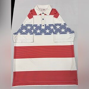 USAG - U Suck At Golf - Large - Stars and Stripes Golf Polo